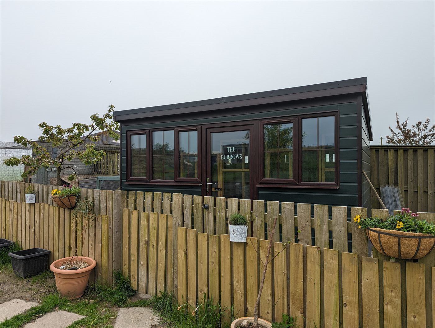 The Burrows outdoor rabbit accommodation